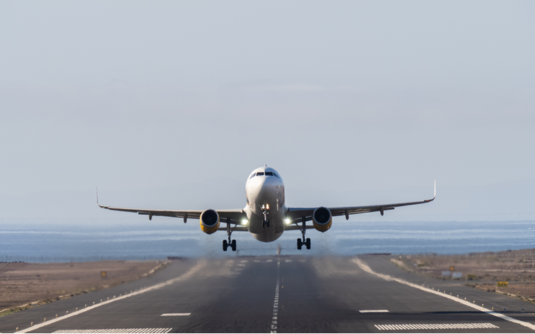 Plane landing