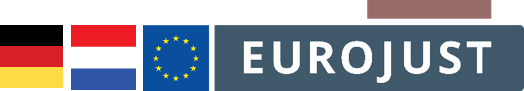 DE NL flags, Eurojust logo