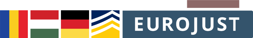 Flags of Romania, Hungary, Germany, Europol and Eurojust