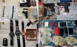 Money, weapons, valuables and passports