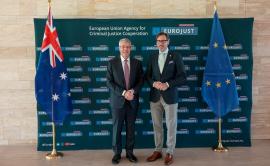Mr Mark Dreyfus, Attorney-General of Australia and Mr Bostjan Skrlec, Eurojust Vice-President