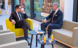 Michael Schmid with Magnus Brunner