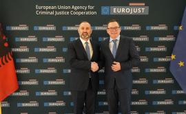 Mr Ulsi Manja, Minister of Justice, Republic of Albania  and Mr Ladislav Hamran, President of Eurojust