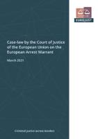 Case-law by the Court of Justice of the European Union on the European Arrest Warrant